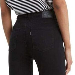LEVI'S Classic Bootcut Jeans Womens 6 (28x32) Mid Rise Black Stretch Denim 1 NWT